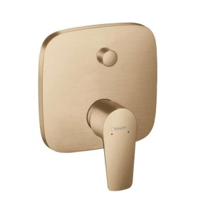 Robinet de cada hansgrohe Talis E, instalare in perete, bronz periat