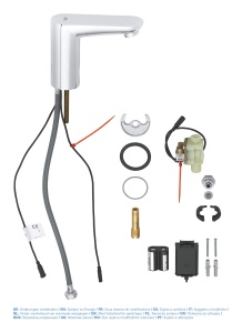 Robinet electronic GROHE EuroPro CE, crom, cu infrarosu, montare simpla - Img 5