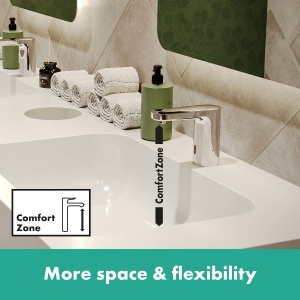 Robinet electronic hansgrohe Vernis Blend, cu senzor infrarosu, crom, economisire apa - Img 5