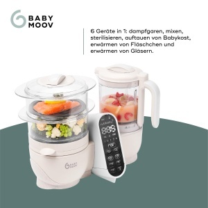 Robot de bucatarie Babymoov Nutribaby Plus, 2200ml, 500W, Bej - Img 3