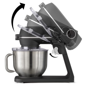 Robot de bucatarie CASO KM 1800 Black-E 1800W 6L Planetar Negru Mat - Img 5