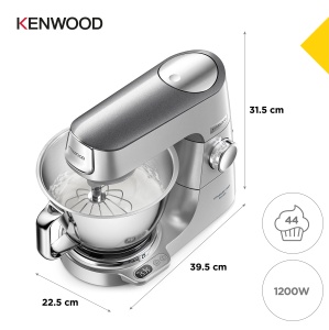 Robot de bucatarie Kenwood Titanium Chef Baker KVC85004SI cu cantar integrat incl set de patiserie din 3 piese bol de amestecare de 5 L si 35 L contro - Img 6