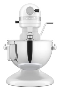 Robot de bucatarie KitchenAid 5KSM55SXXEWH, 5.2L, Alb, Putere mare - Img 2
