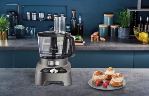Robot de bucatarie multifunctional Moulinex FP825E10, 1000 W, 2 litri, 10 accesorii - Img 4