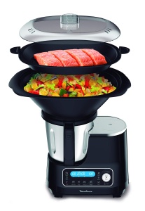 Robot de bucatarie multifunctional Moulinex HF4568 Clickchef | 12 viteze + impulsuri | 5 programe automate + mod manual | 3,6 L | Cantar integrat | Atasament pentru abur + carte de retete | Negru - Img 3