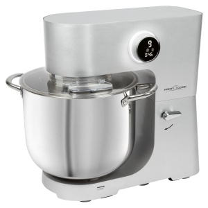 Robot de bucatarie ProfiCook(r) cu bol XXL de 12 litri | Masina de framantat cu motor profesional Longlife de 2500 W | Angrenaje metalice si afisaj LED | Robot de bucatarie pentru aluat de pana la 8,5 kg |13 viteze | Aparat de marcat KM 1254 - Img 8