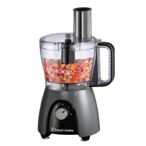 Robot de bucatarie Russell Hobbs [blender/taietor de legume/mixer/tocator/blender] Robot de bucatarie (framantare, amestecare si taiere etc., poate fi spalat in masina de spalat vase, putere maxima de 900 W) Mat Charcoal 27111-56 - Img 2