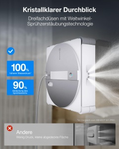 Robot de curatare feronerie ECOVACS WINBOT W3 OMNI, curatare automata, tehnologie TruEdge - Img 4