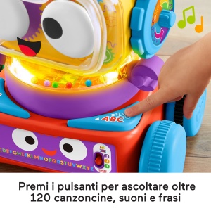 Robot de jucarie Fisher-Price 4-in-1 Linus pentru bebelusi si copii, activitati interactive - Img 3