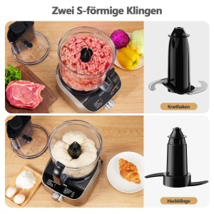 Robot multifunctional de bucatarie YASHE 11-in-1 1300W 25L bol 15L blender functie Puls - Img 5