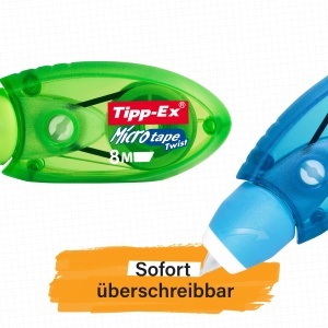 Rola corectoare Tipp-Ex Micro Tape Twist, 8m x 5mm, 3 culori, 3 bucati - Img 4