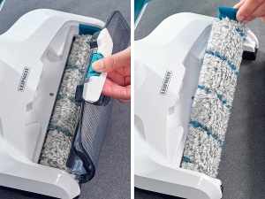 Rola de curatare Leifheit pentru aspiratorul Regulus Aqua Power Vac, din microfibra, pentru toate suprafetele dure - Img 3