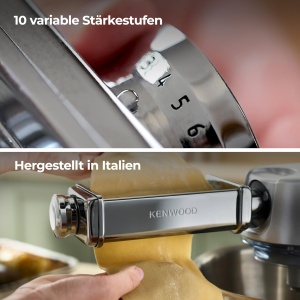 Rola de lasagna Kenwood KAX980ME, accesoriu pentru robot de bucatarie, argintiu - Img 6