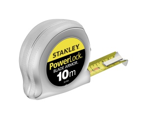 Rola de masurat Stanley Micro Powerlock 10 m, banda de 25 mm, cu clip pentru curea - Img 4