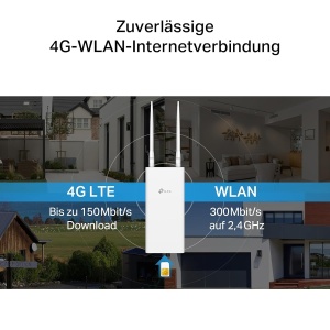 Router 4G LTE TP-Link TL-MR110-Outdoor, 150 Mbits, IP65, WLAN 300 Mbits - Img 4