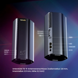 Router 5G Tenda 5G03, Wi-Fi 6 AX1800, 4,67 Gbps, 2 porturi Gigabit - Img 3