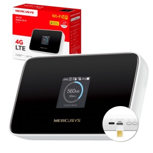 Router Mobil Mercusys MT115, 4G LTE 150 Mbps, Wi-Fi 6, 2400 mAh