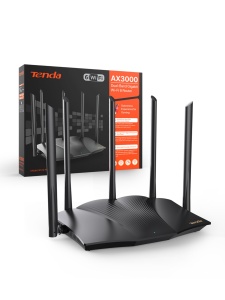 Router Wi-Fi Tenda RX12 Pro, AX3000, Dualband, Negru