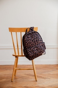 Rucsac pentru schimbat bebe BEABA Tokyo 21L, unisex, 9 compartimente, leopard - Img 5