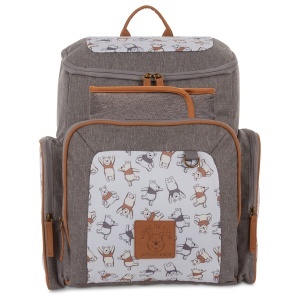 Rucsac pentru scutece Disney Winnie Puuh, 40.6 cm, design modern, capacitate mare