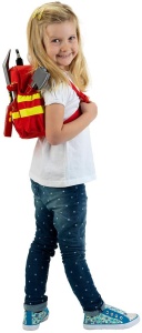 Rucsac Pompier Theo Klein 8900 cu Lanterna, Extinctor si Accesorii, Rosu - Img 5