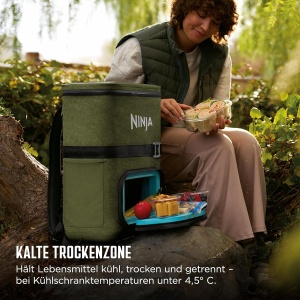Rucsac racitor Ninja FrostVault Go 17L, 24 doze, culoare oliv - Img 3