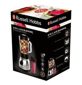 Russell Hobbs Stand Mixer 2-in-1 Blender cu recipient din sticla de 15 l si Mini Smoothie Maker de 06 l - Sticla de baut cu capac inclus Poate fi spal - Img 10