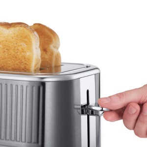 Russell Hobbs Toaster Geo Steel 25250-56 Gri 1640W Functie Lift and Look - Img 5