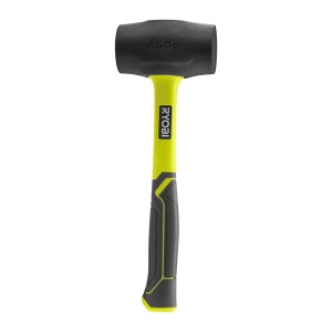 RYOBI Ciocan de cauciuc cu maner din lemn de hickory, negru, 450 de grame RHHM450 - Img 6