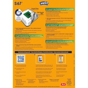 Sac de aspirator Swirl S 67 EcoPor, 10 bucati, 99,99 filtrare praf si alergeni - Img 2