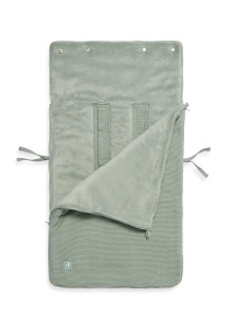 Sac de dormit pentru bebelusi Jollein Basic Knit, verde, cu fleece, pentru scaune auto si carucioare - Img 6