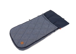 Sac de dormit pentru copii Kaiser Nikko, 100 bumbac, 89 x 40 cm, navy melange - Img 2