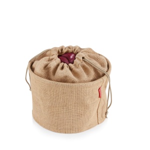 Sac pentru legume Tescoma 4FOOD, 8.5 l, din jute, cu inchidere prin snur - Img 4