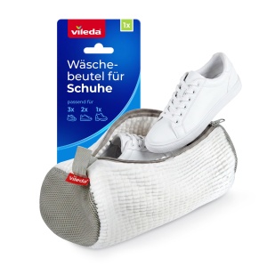 Sac pentru spalat incaltaminte Vileda, 35 x 26 cm, cu fibre Chenille, pentru toate tipurile de pantofi
