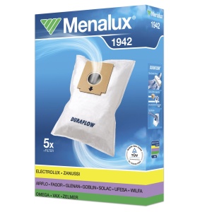 Sacii de aspirator Menalux 1942 Electrolux Listo Z2099Z2100 Zanussi Compact Power Duraflow Set 5 Bucati