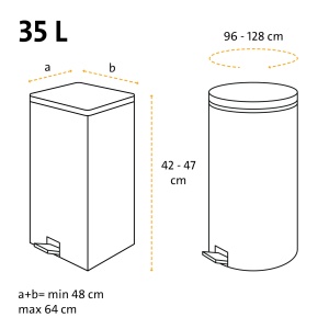 Sacose de gunoi Swirl, 35 litri, rezistente si impermeabile, 40 bucati - Img 6