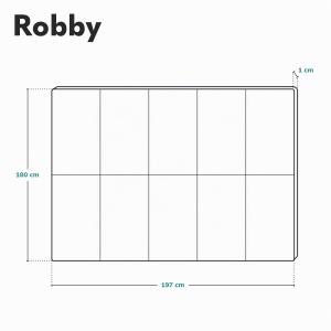 Saltea de joaca Lionelo Robby 180x197 cm Faltabila, XPE, Antialunecare - Img 8