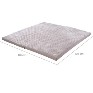 Saltea de joaca pliabila roba 60 x 120 cm, culoare antracit, cu husa detasabila - Img 3