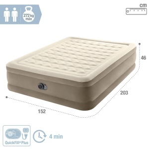 Saltea gonflabila Intex Queen Ultra-Plusch 152x203 cm cu pompa electrica - Img 4