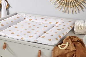 Saltea pentru schimbat scutece Rotho Babydesign Boho Sun, 85 x 72 cm, impermeabila - Img 3