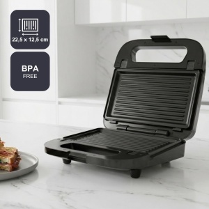 Sandwich Maker BlackDecker BXSA754E, 750W, 3-in-1, Placi Detasabile - Img 3
