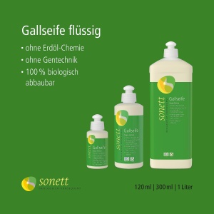 Sapun lichid Sonett Gallseife 300 ml, 100 biologic, pentru indepartarea petelor - Img 2