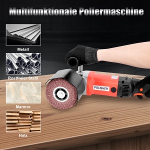 Satinier cu perie HYCHIKA 1400W, variator de viteza 600-3600RPM, multifunctional - Img 6