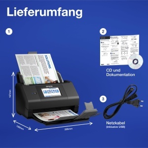 Scanner documente Epson WorkForce ES-580W WiFi scanare rapida duplex fara PC - Img 5
