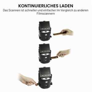 Scanner film digital KODAK RODFS35, 14MP, display 3.5 inch, negru - Img 3
