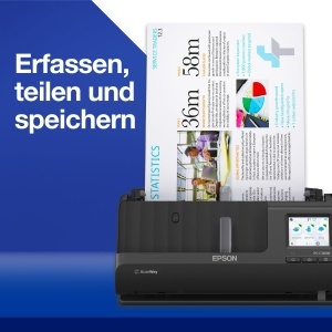 Scanner Wi-Fi Epson ES-C320W Negru Duplex A4 Compact - Img 3