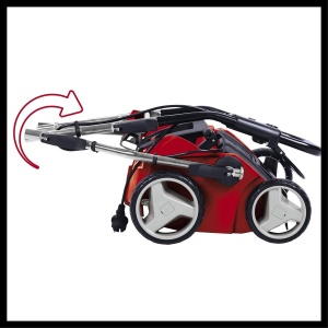 Scarificator-aerator electric Einhell GE-SA 1435 (1400W, latime de lucru de 35 cm, adancime de lucru de pana la 3-9 mm, inaltime reglabila 1400W) ghidon, geanta de colectare 28L, incl. rola ventilator) - Img 6