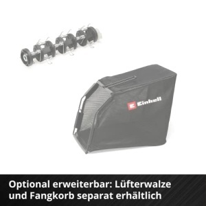 Scarificator fara fir Einhell GC-SC 18/28 Li-Solo Power X-Change (Li-Ion, 18 V, motor electric fara perii, rola de cutit de 28 cm, reglare adancime de lucru in 3 trepte, fara baterie si fara incarcator) - Img 10