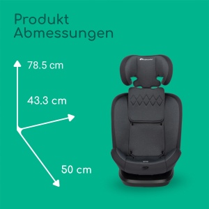 Scaun auto Bebeconfort EverFix i-Size, 15 luni - 12 ani, 9-36 kg, Negru - Img 8