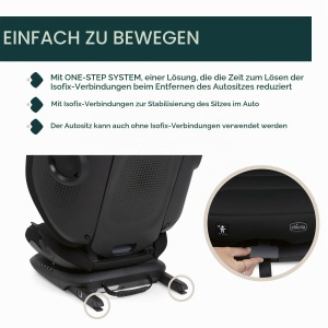 Scaun auto Chicco FoldGo S i-Size, 100-150 cm, inclinabil, pliabil - Img 6